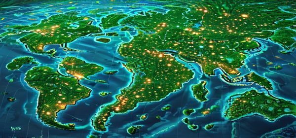 91在线视频全球CDN节点分布地图，密集的绿色光点遍布全国各省份，展示极速加载覆盖能力